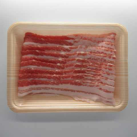 カナダ又はアメリカ産　輸入豚うす切肉（バラ）　２００ｇ