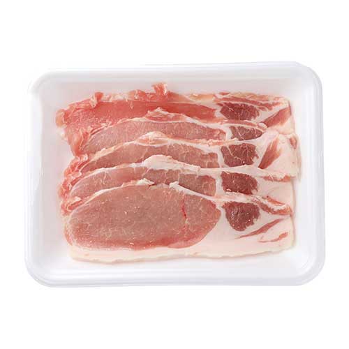 国産豚　生姜焼き用（ロース）　中（１７０ｇ）解凍含む