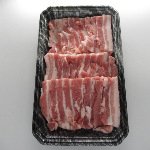 国産豚　焼肉用（バラ）　大（２８０ｇ）