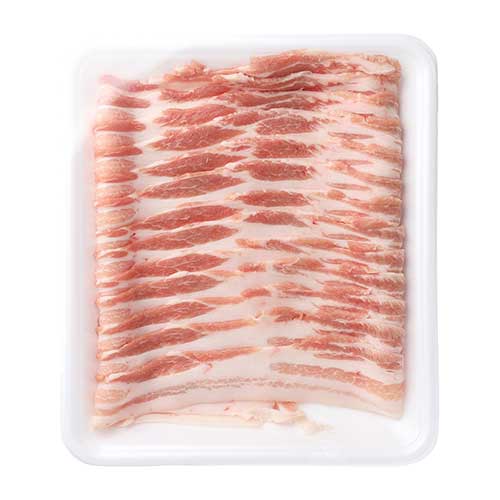 国産豚　うす切り肉（バラ）　大　３００ｇ 解凍を含む
