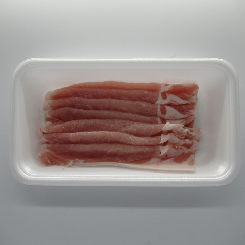 国産豚　うす切り肉（ロース）　小（１００ｇ）解凍含む
