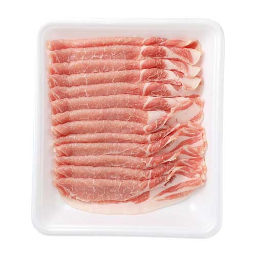 国産豚　うす切り肉（ロース）　大（２５０ｇ）解凍含む