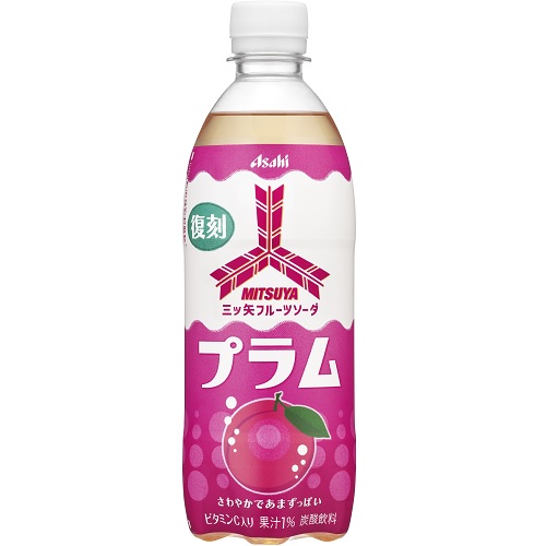 アサヒ　三ツ矢　フルーツソーダプラム　５００ｍｌ