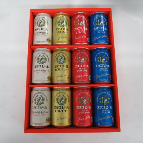 【ギフト】エチゴビール　詰合せ１２本　ＥＧ－１２Ｎ　３５０ｍｌ×１２