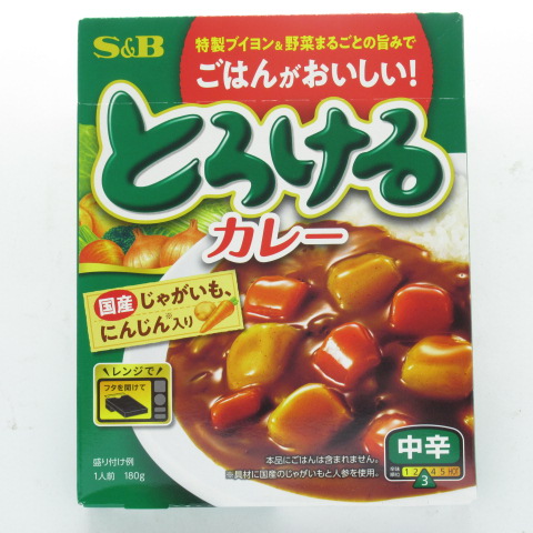 Ｓ＆Ｂ　とろけるカレーレトルト中辛　１８０ｇ