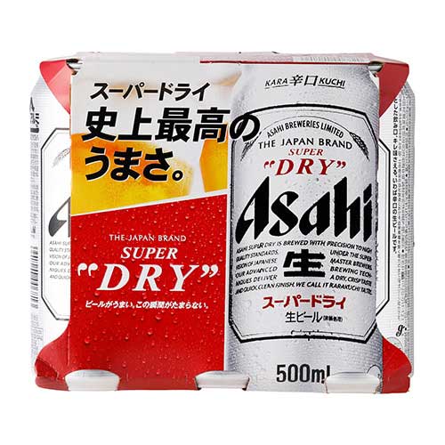アサヒ　スーパードライ　５００ｍｌ×６