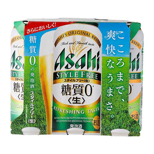アサヒ　スタイルフリー＜生＞　５００ｍｌ×６
