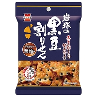 岩塚製菓　黒豆割りせん醤油味　１４０ｇ