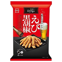 岩塚製菓　ＴＨＥひとつまみえび黒胡椒　８０ｇ