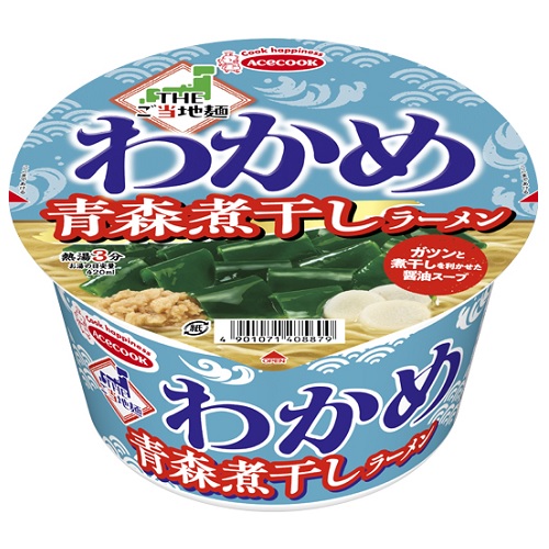 エースコック　ＴＨＥご当地麺×わかめ　青森煮干しラーメン　７１ｇ