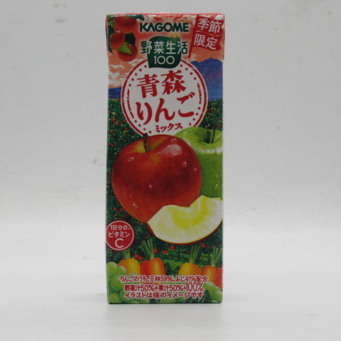 カゴメ　野菜生活１００青森りんごミックス　１９５ｍｌ