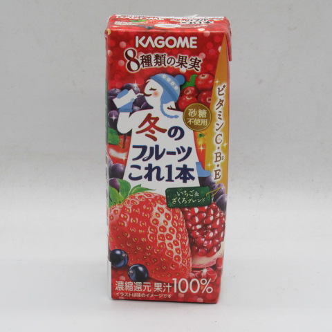 カゴメ　冬のフルーツこれ一本　いちござくろ　２００ｍｌ