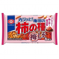 亀田　柿の種梅しそ６袋詰　１６４ｇ