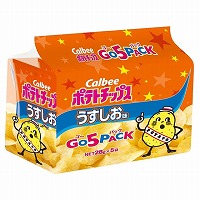 カルビー　ポテトチップスうすしお味Go５パック　２８ｇ×５袋