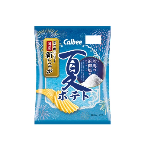 カルビー　夏ポテト対馬の浜御塩味　６１ｇ