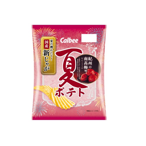 カルビー　夏ポテト紀州の南高梅味　６１ｇ