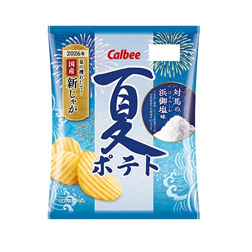 カルビー　夏ポテト対馬の浜御塩味　６０ｇ
