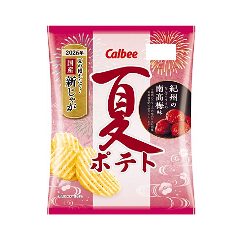 カルビー　夏ポテト紀州の南高梅味　６０ｇ