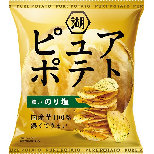 湖池屋　ピュアポテト　濃いのり塩　５２ｇ