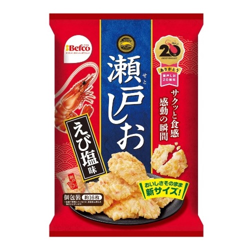 栗山　瀬戸しお　えび塩味　７６ｇ