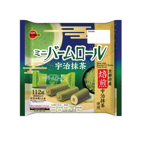 ブルボン　ミニバームロール　宇治抹茶　１１２ｇ