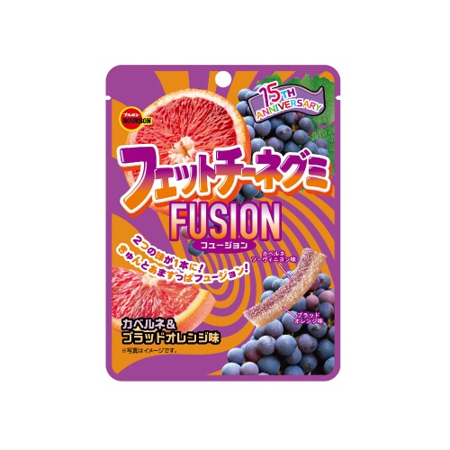 ブルボン　フェットチーネグミ　ＦＵＳＩＯＮ　カベルネ＆ブラッドオレンジ味　５０ｇ