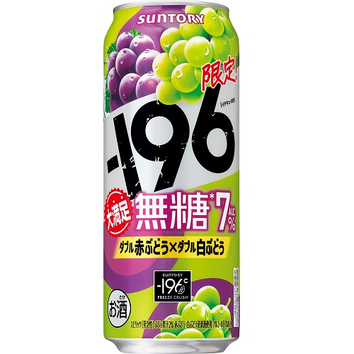 サントリー　－１９６無糖＜ダブル赤ぶどう×ダブル白ぶどう＞　５００ｍｌ