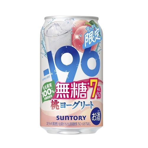 サントリー　－196無糖　＜桃ヨーグリート＞　ＡＬＣ．７％　３５０ｍｌ