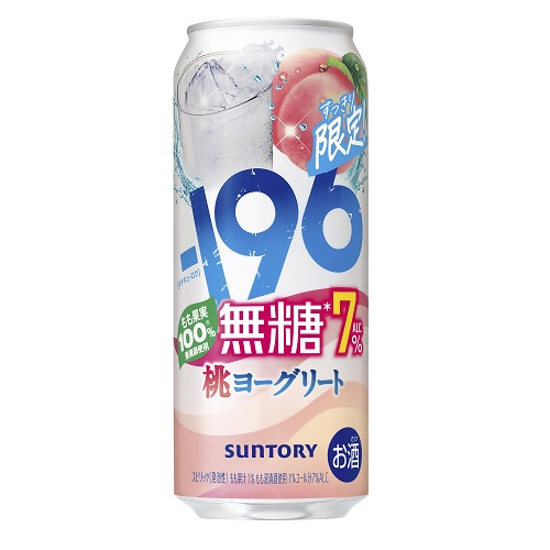 サントリー　－196無糖　＜桃ヨーグリート＞　ＡＬＣ．７％　５００ｍｌ