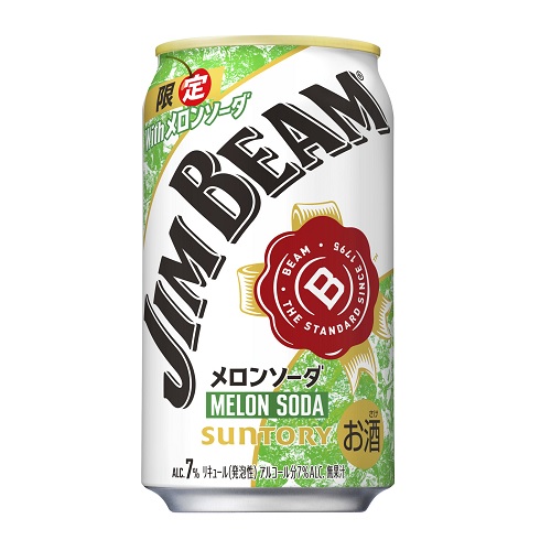 サントリー　ジムビーム　Ｗｉｔｈメロンソーダ　３５０ｍｌ