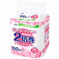 おしりにやさしい２倍巻トイレットシングル　１００ｍ×８ロール