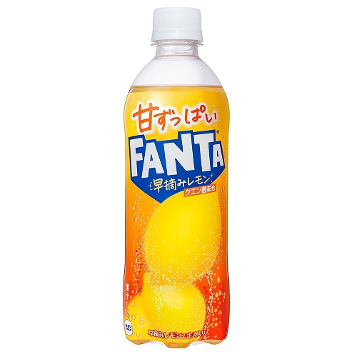 コカコーラ　ファンタ甘ずっぱいレモン　４９０ｍｌ