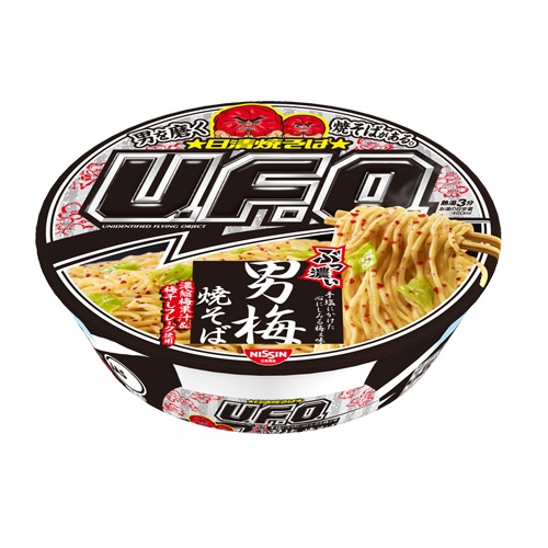 日清　焼そばＵＦＯ　ぶっ濃い男梅焼そば　１０１ｇ
