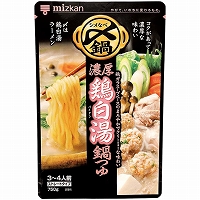 ミツカン　〆まで濃厚白湯鍋つゆストレート　７５０ｇ