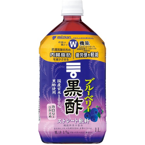 ミツカン　ブルーベリー黒酢　ストレート　１０００ｍｌ