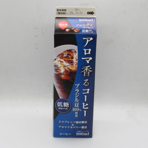スジャータ　アロマ香るコーヒー低糖　９００ｍｌ
