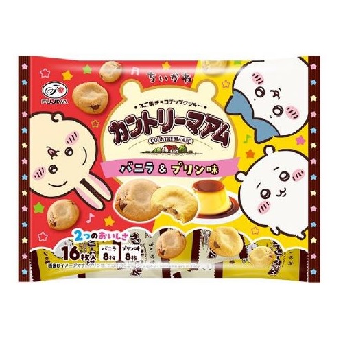 不二家　ちいかわ　カントリーマアム　バニラ＆プリン味　１６枚