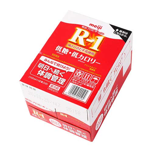 明治　Ｒ－１ドリンク箱低糖・低カロリー　１１２ｍｌ×１２