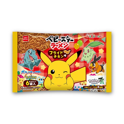 おやつカンパニー　ポケモン　ベビースターラーメン　フライドチキン味　１０２ｇ