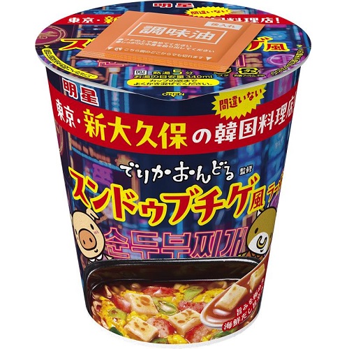 明星　でりかおんどる監修　スンドゥブチゲ風ラーメン　９８ｇ