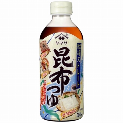 ヤマサ　昆布つゆストレート　５００ｍｌ