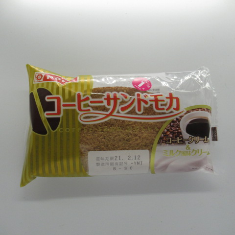 ヤマザキ　コーヒーサンドモカ　１個
