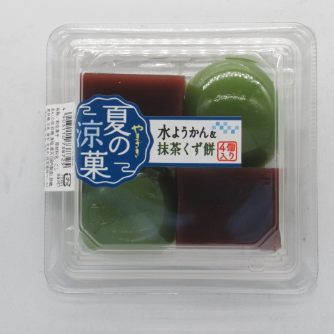 ヤマザキ　夏の涼菓水ようかん・抹茶くず餅　４個
