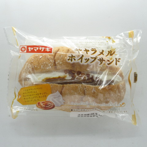 ヤマザキ　キャラメルホイップサンド　１個