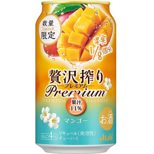 アサヒ　贅沢搾りプレミアム　マンゴー　３５０ｍｌ