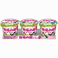 雪印メグミルク　牧場の朝ヨーグルトいちご　７０ｇ×３
