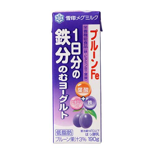 雪印メグミルク　１日分鉄分のむヨーグルト　１９０ｇ