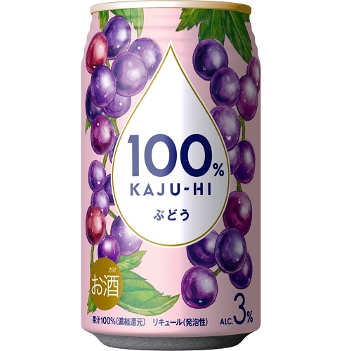 富永貿易　１００％カジューハイ　ぶどう　３４０ｍｌ