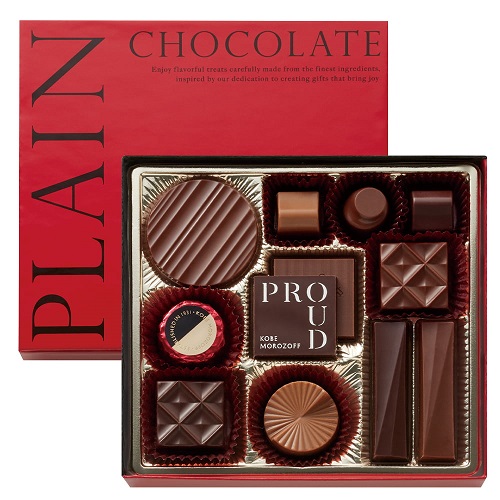 【バレンタイン】モロゾフ　プラウド　プレーンチョコレート 　１２個