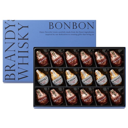【バレンタイン】モロゾフ　プラウド　ブランデー＆ウイスキーボンボン　１８個